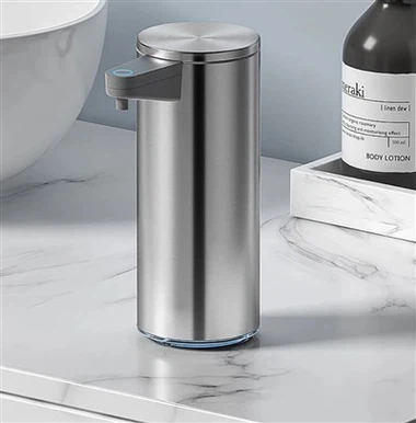 Beröringsfri skummande tvål i rostfritt stål